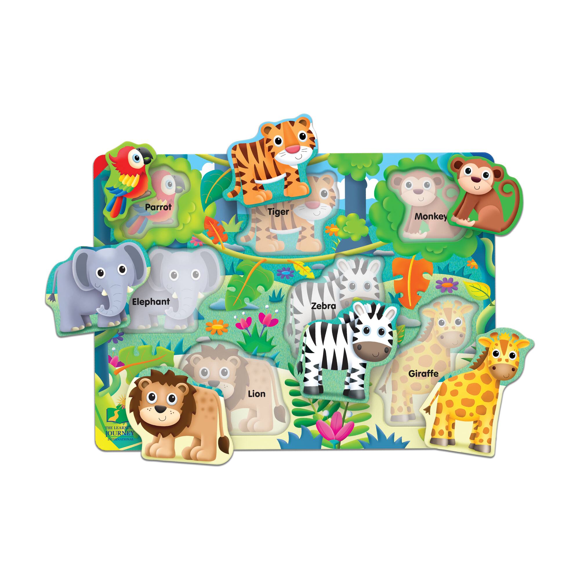 My First Lift & Learn Puzzle - Jungle: 7 Pcs